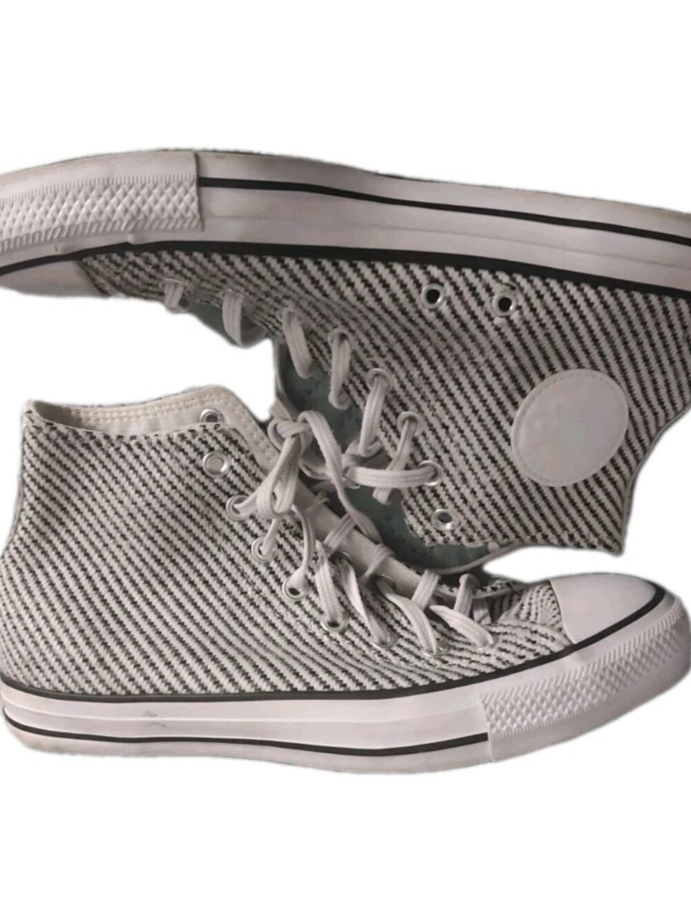 Converse All Star Mason Women's 10 Black White High Top Sneakers 562460F
